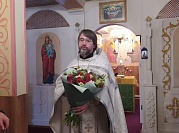 Приход храма поздравил настоятеля с днем рождения